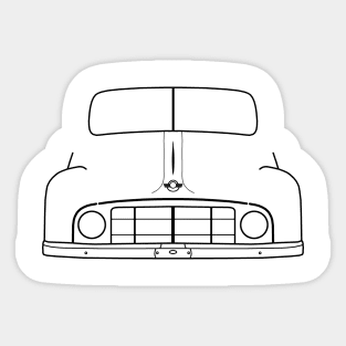 Morris Minor MM classic car outline (black) Sticker